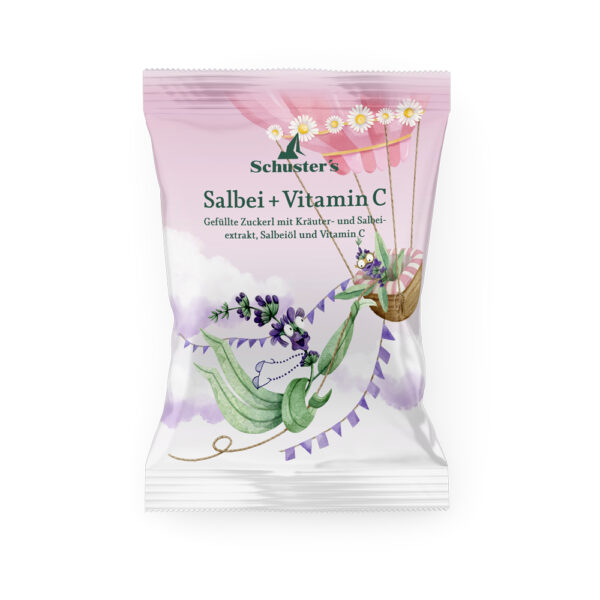 Schuster’s Salbei+Vitamin C Zuckerl gefüllt